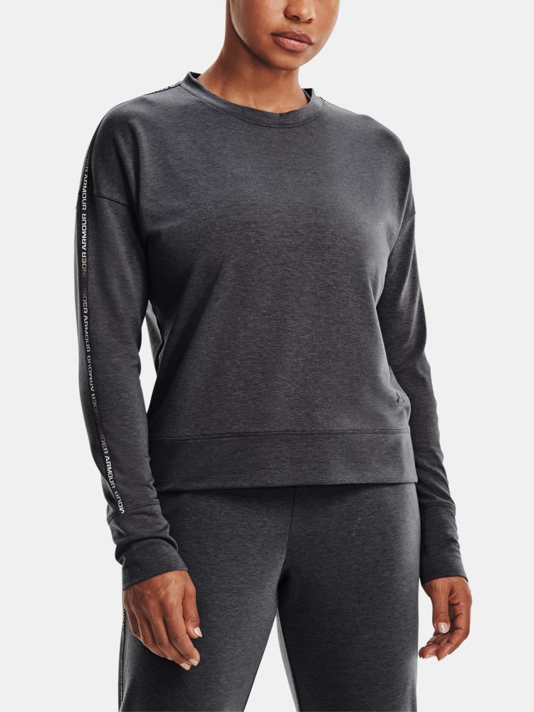 Mikina Under Armour Rival Terry Taped Crew-GRY