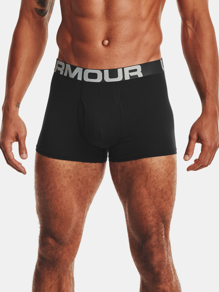 Boxerky Under Armour  Charged Cotton 3in 3 Pack-BLK