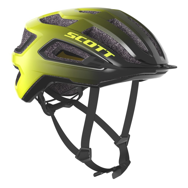 Prilba bike Scott ARX Plus, black/yellow