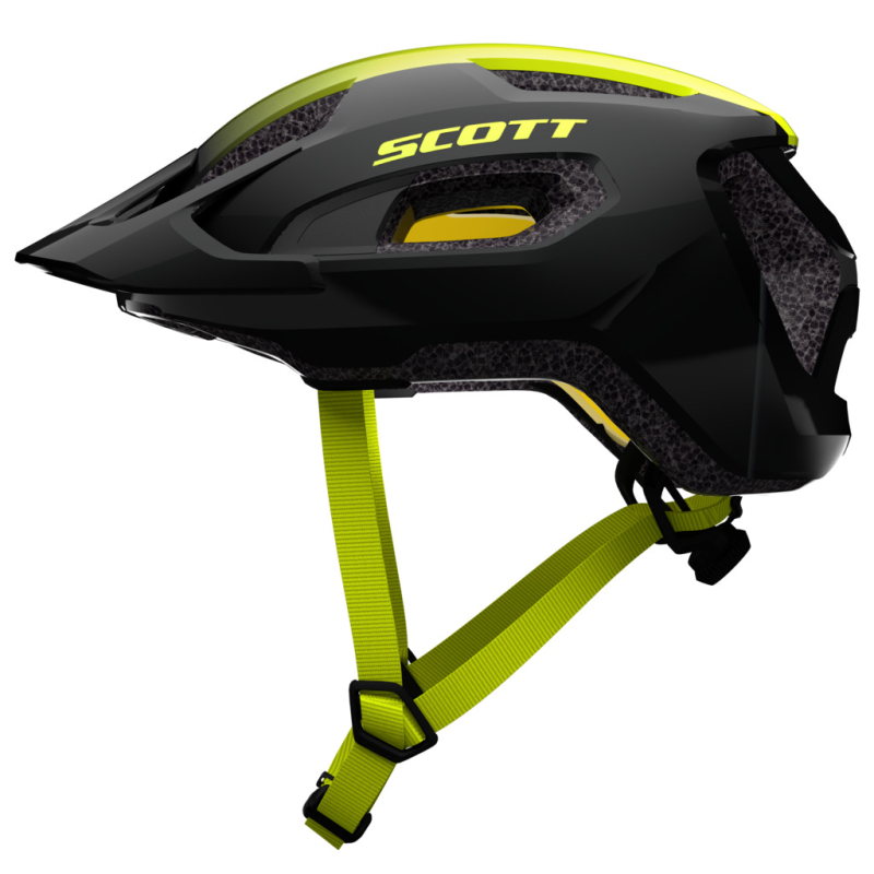 Prilba bike Scott Supra Plus black/radiumyellow