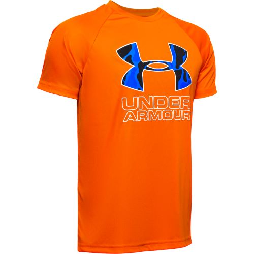 Triko Under Armour  TECH HYBRID PRINT FILL LOGO TEE-ORG