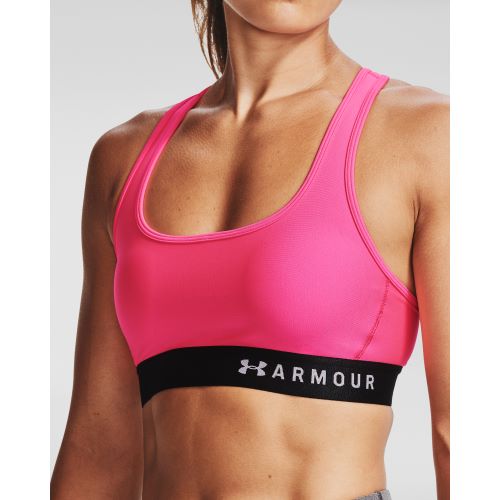 Podprsenka Under Armour Mid Crossback Bra-PNK