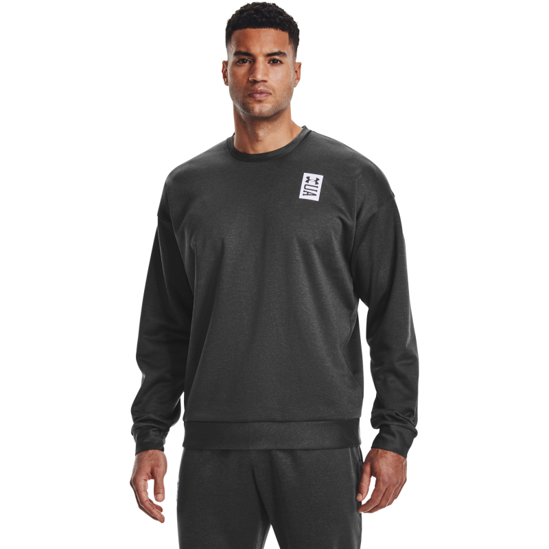 Mikina Under Armour UA RECOVER LS CREW-BLK