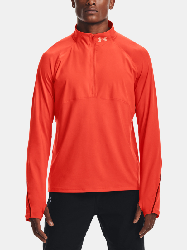 Triko Under Armour Qualifier Run 2.0 1/2 Zip-ORG