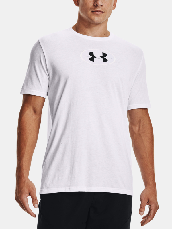 Triko Under Armour UA REPEAT BRANDED SS-WHT