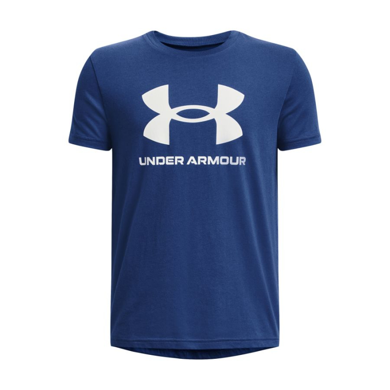Detsk triko Under Armour UA SPORTSTYLE LOGO SS-BLU