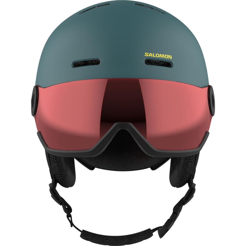 Prilba Salomon Orka Visor north atlantic/flash red, kid