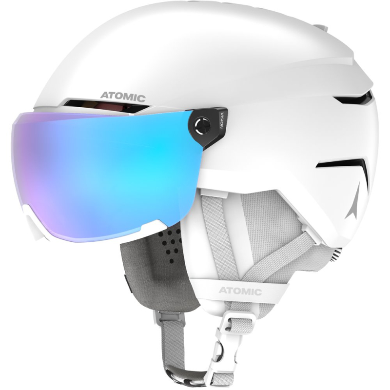 Prilba Atomic SAVOR VISOR STEREO white heath M